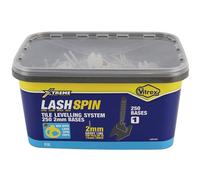 Vitrex LASHSPIN Base 2mm (250), Fast, Reliable, and Cost-Effective, LASHSPIN is The go-to Solution for Professional-Grade Tile Levelling.