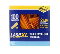 Vitrex Plastic 20mm Tile Levelling Wedge, Pack Of 100