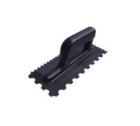 Vitrex Plastic Tile Trowel with U & V Notches 6/20mm in Black Vitrex Black