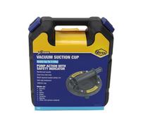 Vitrex Vacuum Suction Cup lifts and positions large tiles with 110kg holding power on smooth, non-porous surfaces. Features pump-action with safety indicator and anti-slip grip for secure handling.