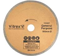 180mm Standard Diamond Blade - vitrex diamond 180mm standard 10 3407 vit103407