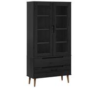 Vitrine Cabinet Book Shelf Floating Shelf Wall Cabinet Solid Wood Pine vidaXL