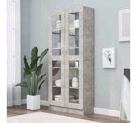 Vidaxl Vitrine Cabinet White 82.5X30.5X185.5 Cm Engineered Wood Vitrine Cabinets
