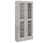 Vitrine Cabinet Book Stand Rack Cupboard Highboard Engineered Wood vidaXL