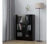 Vitrine Cabinet Book Stand Rack Cupboard Highboard Engineered Wood vidaXL