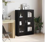 vidaXL Book Cabinet Black Oak 82.5x30.5x115 cm Engineered Wood bookcase