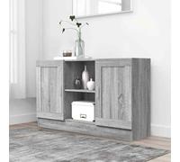 Vitrine Cabinet Sideboard Storage Organiser Cupboard Engineered Wood vidaXL