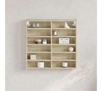 Vitrine Cabinet Sonoma Oak 60x8.5x58 cm Engineered Wood Berkfield Home Brown One Size