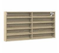 (black, 100 x 8.5 x 50 cm) vidaXL Vitrine Cabinet Wall Mounted Cabinet Floating Cabinet Engineered Wood