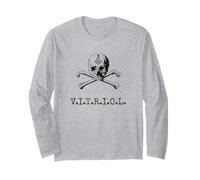 VITRIOL skull bones masonic symbol - Freemason Master Mason Long Sleeve T-Shirt