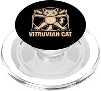 Vitruvian Cat Art Feline Anatomy Funny Kitty Lover PopSockets PopGrip for MagSafe