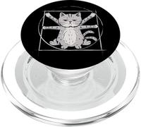 Vitruvian Cat Funny Cat PopSockets PopGrip for MagSafe