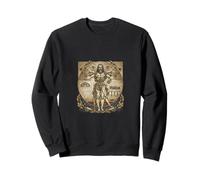 Vitruvian Man Da Vinci Geometry Science Dark Academia Sweatshirt