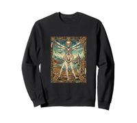 Vitruvian Man Da Vinci Geometry Science Dark Academia Sweatshirt