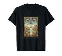 Vitruvian Man Da Vinci Geometry Science Dark Academia T-Shirt