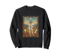 Vitruvian Man Leonardo Da Vinci Geometry Science Artist Gift Sweatshirt