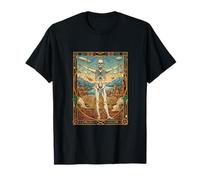 Vitruvian Man Leonardo Da Vinci Geometry Science Artist Gift T-Shirt
