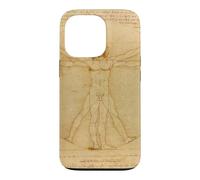 Vitruvian Man Leonardo Da Vinci Renaissance Fitness Vintage Case for iPhone 13 Pro