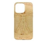 Vitruvian Man Leonardo Da Vinci Renaissance Fitness Vintage Case for iPhone 15 Pro Max