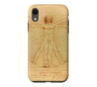 Vitruvian Man Leonardo Da Vinci Renaissance Fitness Vintage Case for iPhone XR