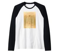 Vitruvian Man Leonardo Da Vinci Renaissance Fitness Vintage Raglan Baseball Tee