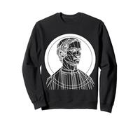 Vitruvian Man Line Art Renaissance Drawing Sweatshirt