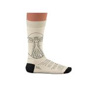 Vitruvian Man Socks, Leonardo da Vinci Artwork - Perfect Present for art lovers, Cotton Socks, Only 2 Sizes, 4-7 and 7½-11½