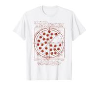 Vitruvian Pizza Tee Da Vinci Funny Movie Reference T-Shirt