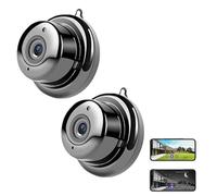 Vitrywei 2026 Upgraded Ultra-Invisible No-Plug Camera,HD 1080p Small Cameras Hidden Wireless,Small Portable Indoor Security Camera with Night Vision,for Children Pets the Elderly & Courtyard (2 pcs)