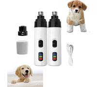Vitrywei Accuratew Rechargeable USB Charging Electric, Pet Nail Grinder, Silent Grind Pro for Dogs,Electric Nail Grinder for Dogs,Silent Groom Pro,Dog Nail Trimmers, Low Noise Waterproof (2 pcs)