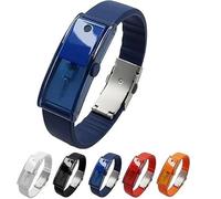 Vitrywei Fragrance Atomizer Bracelet,Refillable Perfume & Essential Oil Diffuser Wristband,Suitable for All Perfumes,Adjustable Wristband for Men & Women,Valentine's Day Gifts (Blue)