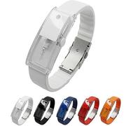 Vitrywei Fragrance Atomizer Bracelet,Refillable Perfume & Essential Oil Diffuser Wristband,Suitable for All Perfumes,Adjustable Wristband for Men & Women,Valentine's Day Gifts (White)