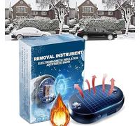 Vitrywei Solar Electromagnetic Molecular Interference Freeze and Snow Remover,Antifreeze Snow Removal Instrument,Anti-freeze Electromagnetic Car Snow Removal Device,Car Defroster (1 pcs)
