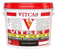 VITSET 45-Refractory Mortar Ready Mixed- Fire Bricks - Excellent Adhesion - Fireproof - Patching and Repairing - Easy to use- Resistant to 1700 C