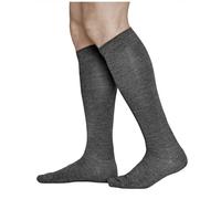 vitsocks Men's 80% MERINO WOOL Long Knee High Length Winter Socks, Warm Breathable Woollen Over-the-Calf Knee-Highs, grey, 8.5-9.5