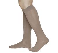 vitsocks Men's 80% MERINO WOOL Long Knee High Length Winter Socks, Warm Breathable Woollen Over-the-Calf Knee-Highs, beige, 10-12