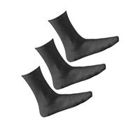 vitsocks Men's Sports 85% BAMBOO Crew Tennis Socks (3 PAIRS) Striped & Plain Thin Athletic American Tube Skate, black, 6-9