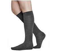 vitsocks Women's 80% MERINO WOOL Long Knee High Length Winter Socks, Warm Breathable Woollen Over-the-Calf Ladies Knee-Highs, grey, 2.5-5.5
