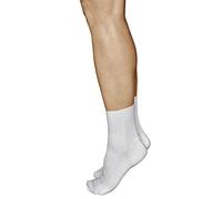 vitsocks Women's Loose Fitting Non Elastic Top ALL-COTTON Socks (3 PAIRS) Thin Gentle Grip No Elasticated Cuff Ladies, white, 6-8