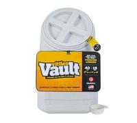 Vittles Vault Traditional Pet Food Storage Container For Dog Kibbles/Bird Seed/Oatmeal/Rice/Flour/Cereal, BPA Free Plastic, Sealed Airtight For Cat Food, Up To 40 lb, Made in USA, With Scoop, Gray
