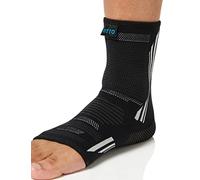VITTO Ankle Support for Men and Women - Non-Slip Ankle Brace, Compression Sleeve for Plantar Fasciitis and Ligament Damage, Black, XL