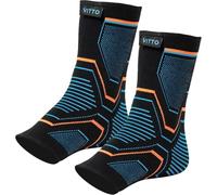 VITTO Ankle Support for Sprained Ankle, Arthritis, Joint Pain, Strains, Injury, Recovery, Rehab, Sports - Multi Zone Compression Sleeve (XL) (Pack of 2)