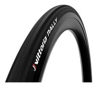 Vittoria Rally Tub RVC Road Bicycle Cycle Tyres Full Black - 28 Inch X 25 MM