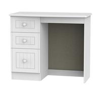 Vittoria Ready Assembled Matt White Vanity 3 Drawer Desk (H)795mm (W)415mm (D)415mm