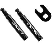 Vittoria Valve Extension Aluminium Inc Spanner - Pack of 2 Black