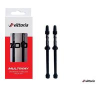 Vittoria Multiway tubeless valve alloy black 100mm (2 pcs) Size: 100mm