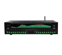 Vituord 31-Band Digital Equalizer, Digital Audio Stereo Graphic EQ, LED Music Spectrum Analyzer, with Noise Reduction, 12 Rhythm Patterns, for Recording Studio