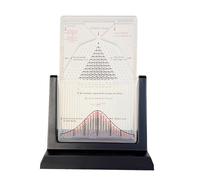 Vituord Desk Galton Board, Probability Demonstration Model with Bell Curve, Effective Statistical Law Experiment Tool, Physics Lab Teaching Tool, for Random Distribution