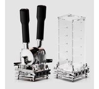 Vituord Desktop Espresso Portafilter Bracket, Filter Basket Stand Holder, Aluminum Alloy Base and Acrylic Bracket, for 58mm Espresso Machines and 58mm Coffee Puck Screens