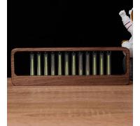 Vituord Music Spectrum Light, Pickup Rhythm Light, with 12 Nixie Tube, 7 Kinds Of Preset Mode, Wooden Base, Audio Spectrum Analyzer Display, for Studio, Gaming Room